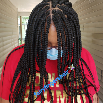 Medium Box Braids for Fairyfingershair_braiding