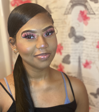 Shimmery/Glitter look for Dolledupbymia