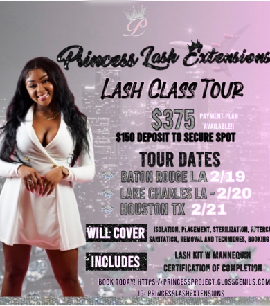 Lash Tech Classes (Group session) for sierra robinson